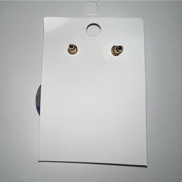 Acrylic Mini Hoop Dangling Post Back Earrings - Picture 6 of 7